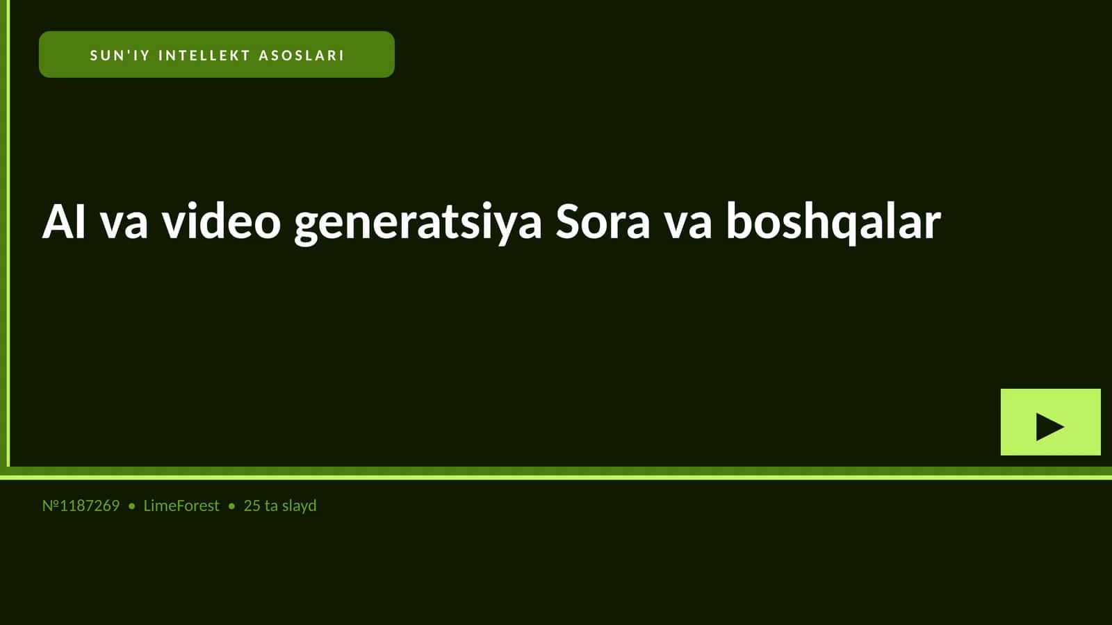 SUN'IY INTELLEKT ASOSLARI 1