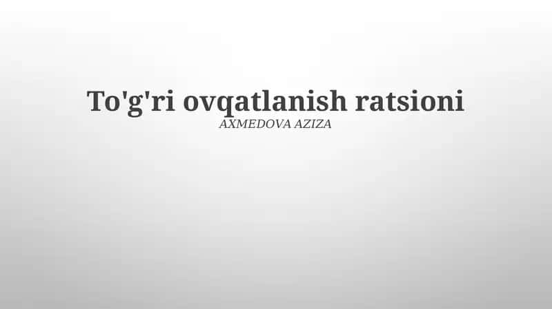 Muvozanatli ovqatlanish piramidasi 1