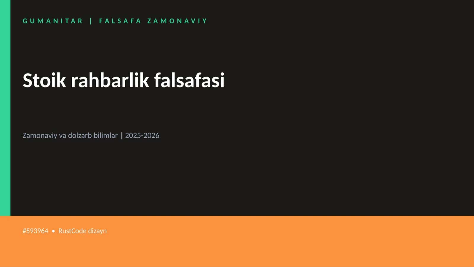 Stoik rahbarlik falsafasi 1