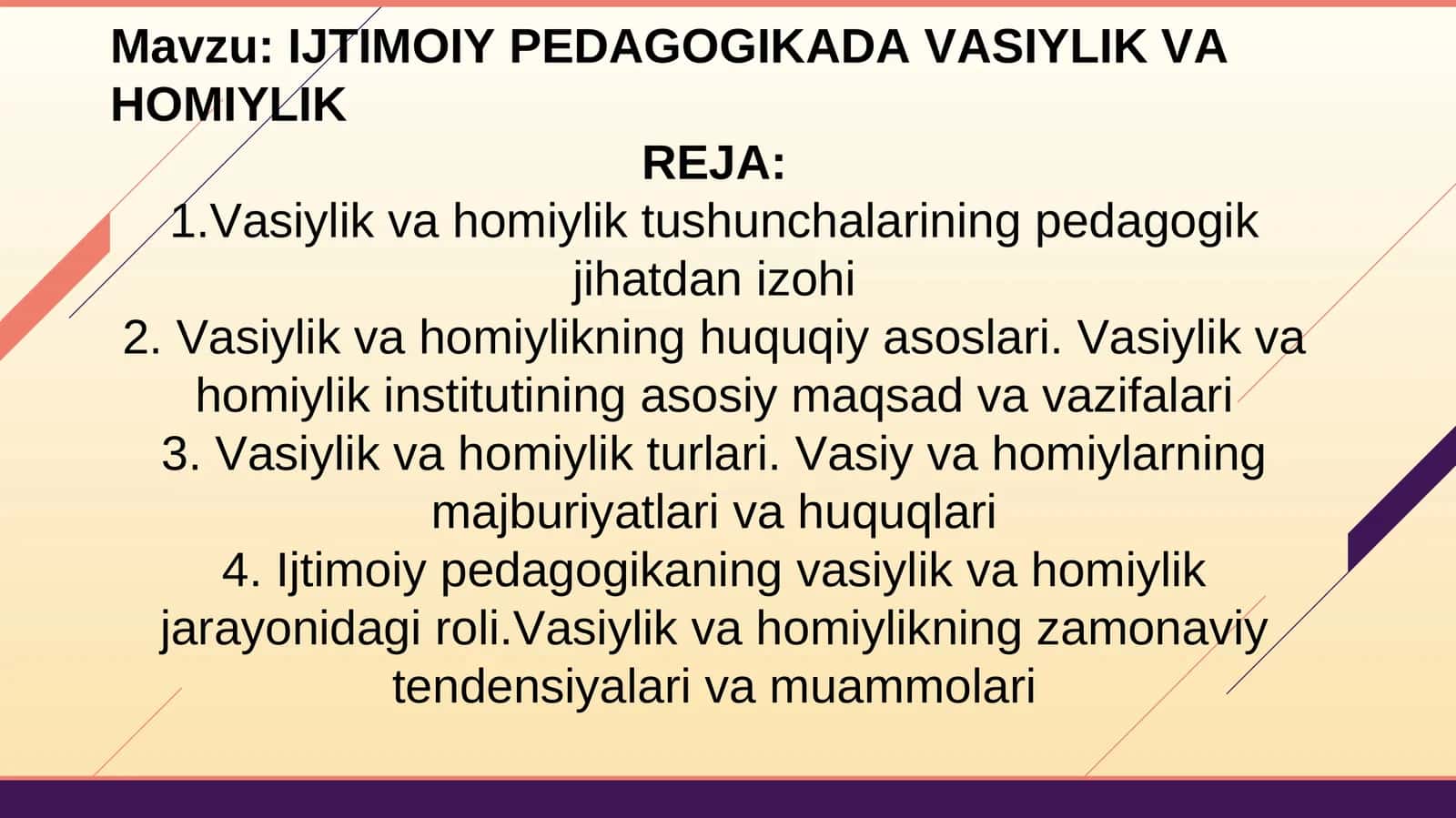 IJTIMOIY PEDAGOGIKADA VASIYLIK VA HOMIYLIK 1