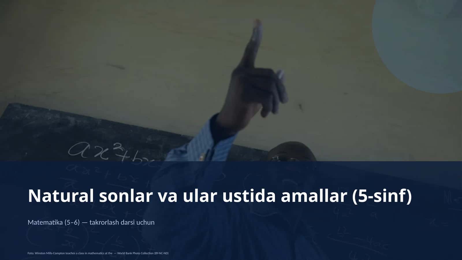 Natural sonlar va ular ustida amallar (5-sinf) 1