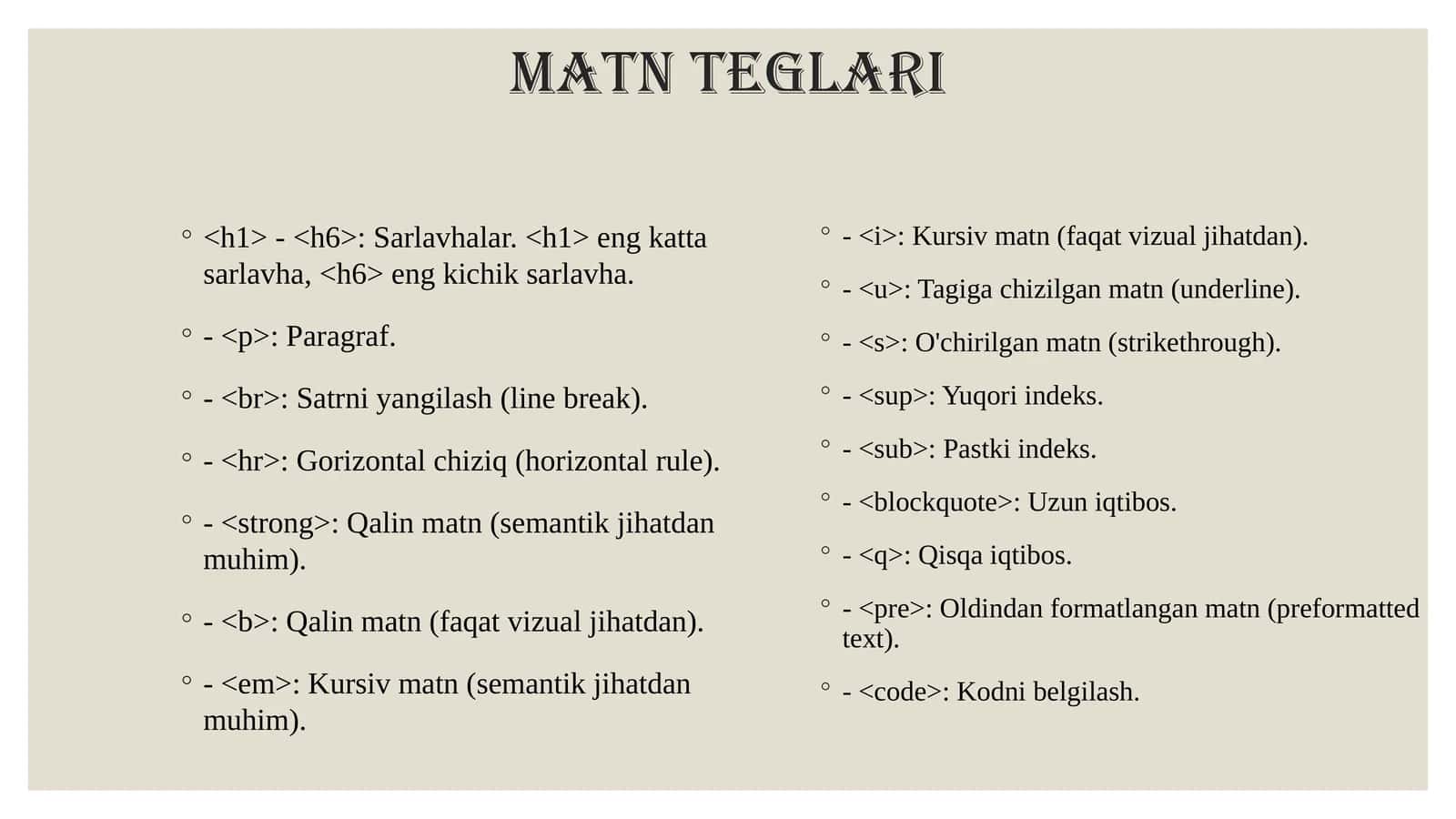 Matnteglari 1