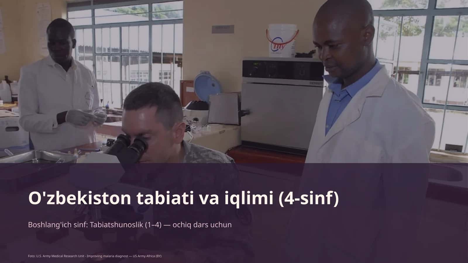 O'zbekiston tabiati va iqlimi (4-sinf) 1