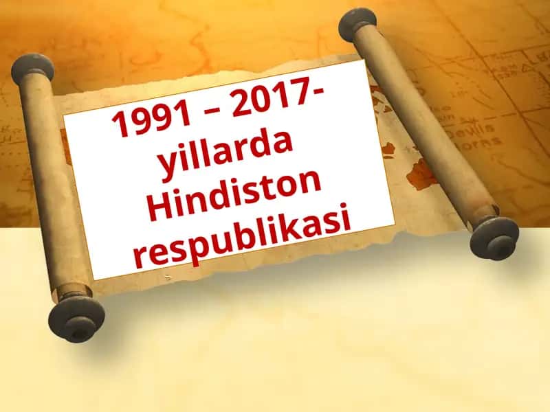 1991 – 2017-yillarda Hindiston respublikasi 1