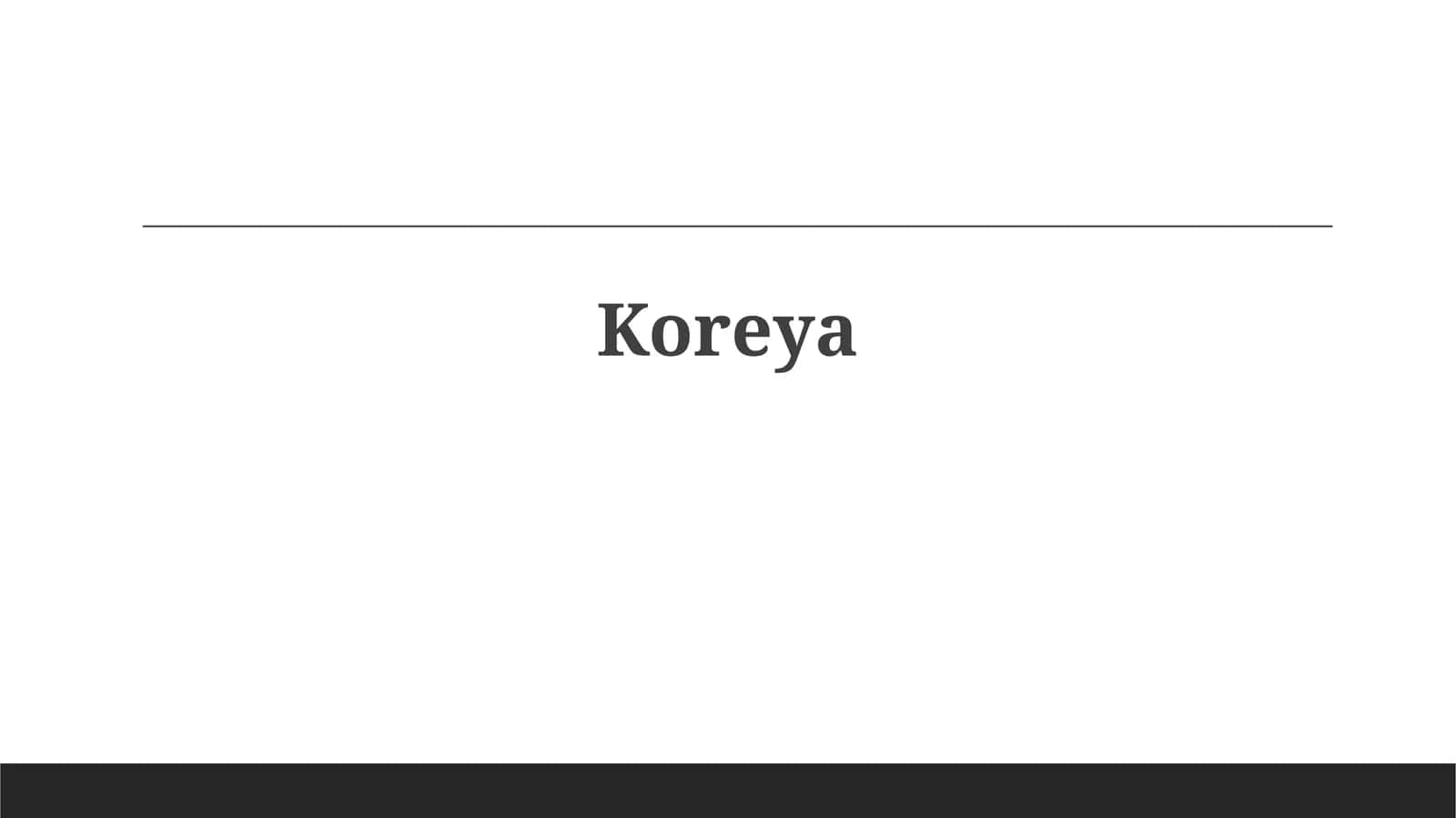 Koreya tarixi va madaniyati 1