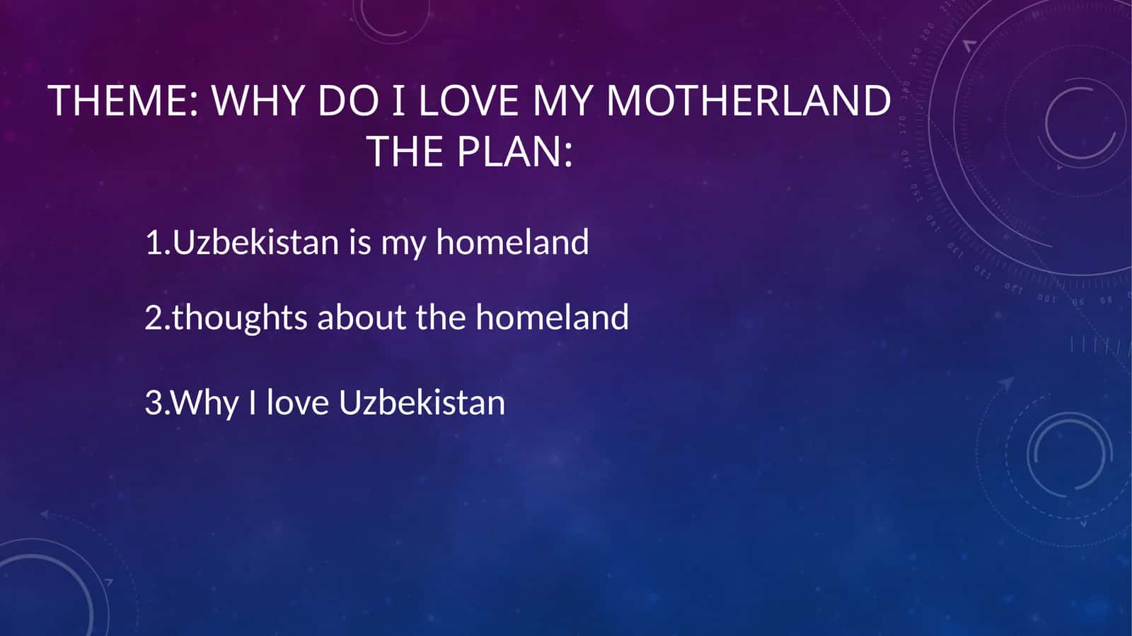 why do I love my motherland 1