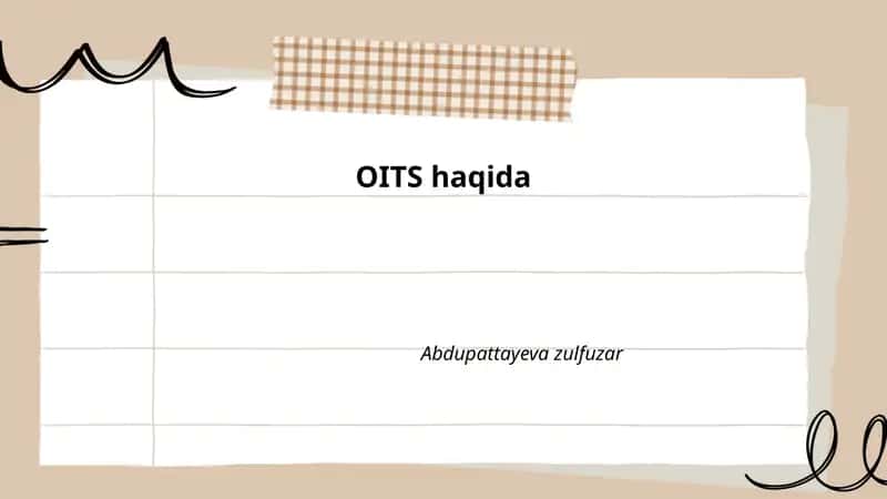 OITS haqida 1