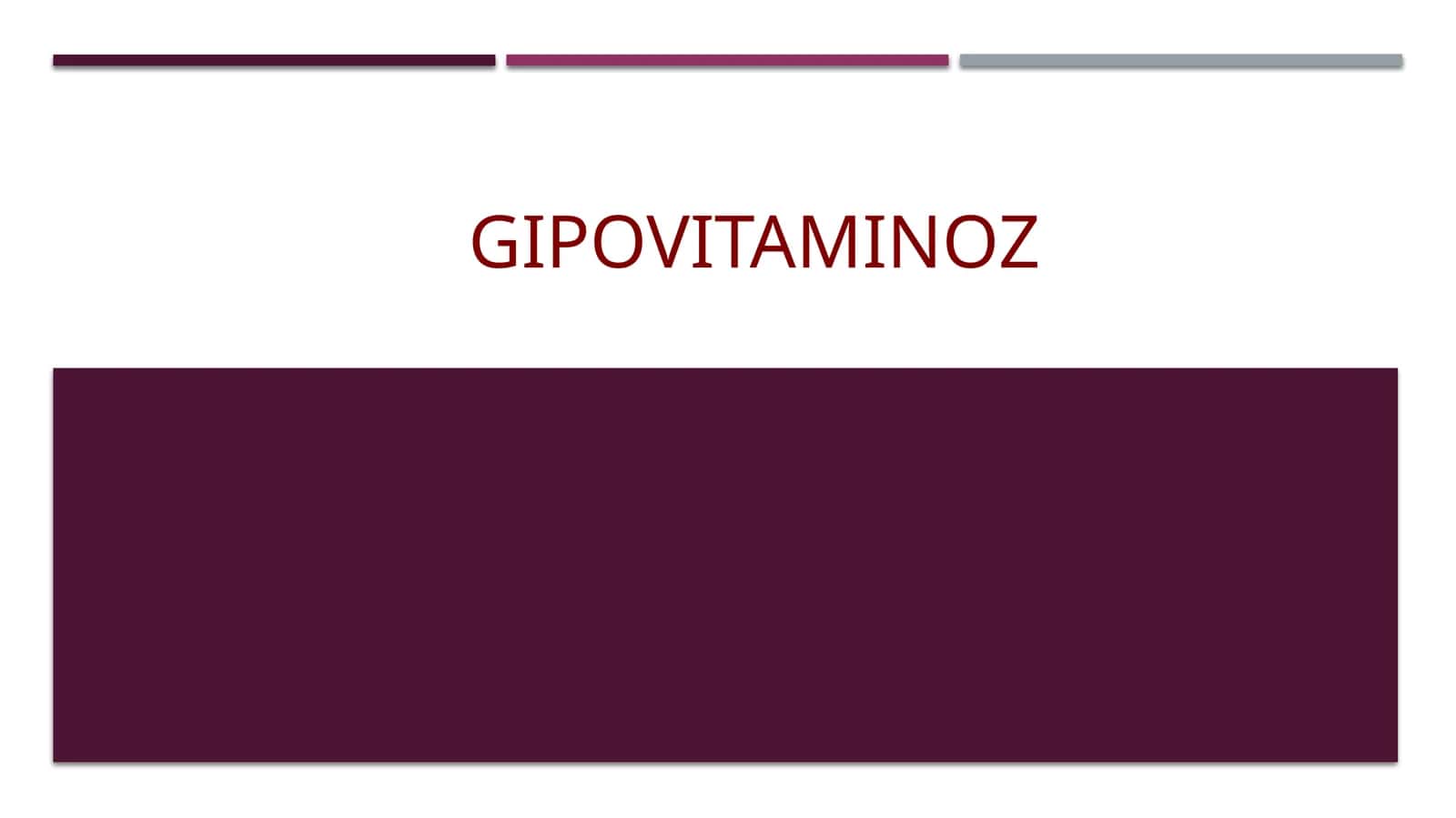 GIPOVITAMINOZLAR 1