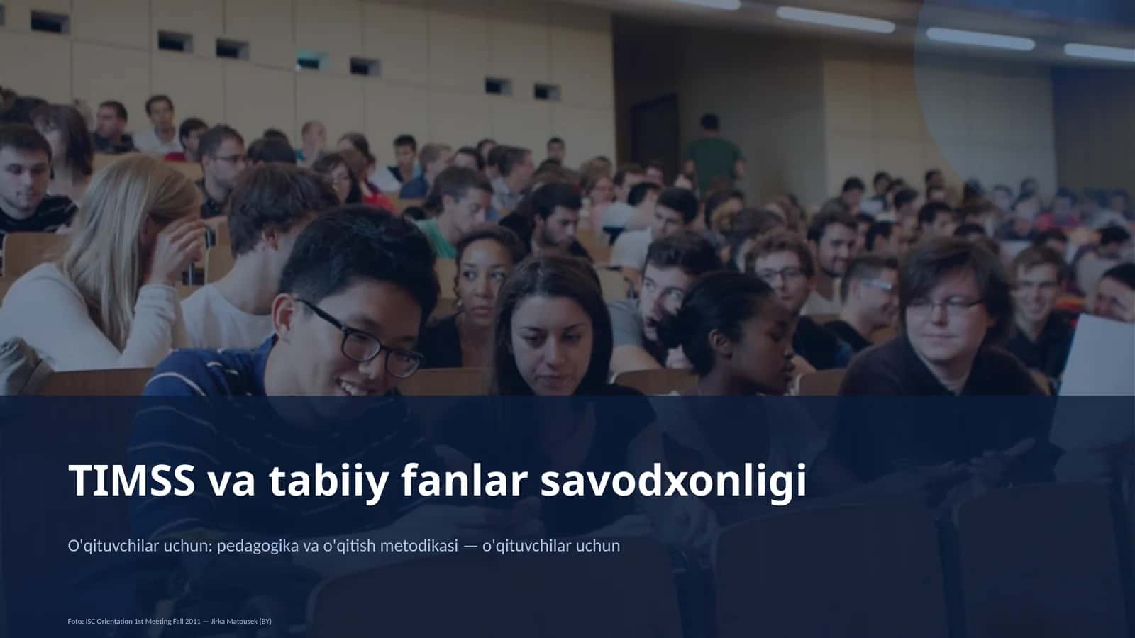 TIMSS va tabiiy fanlar savodxonligi 1