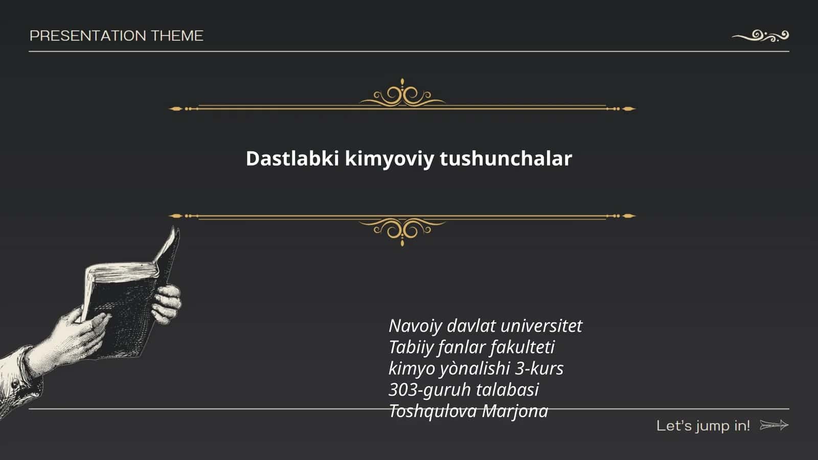 Dastlabki kimyoviy tushunchalar 1