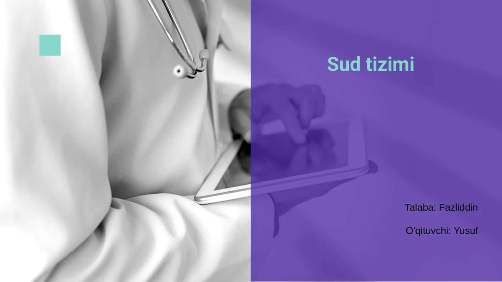 Sud tizimi 1