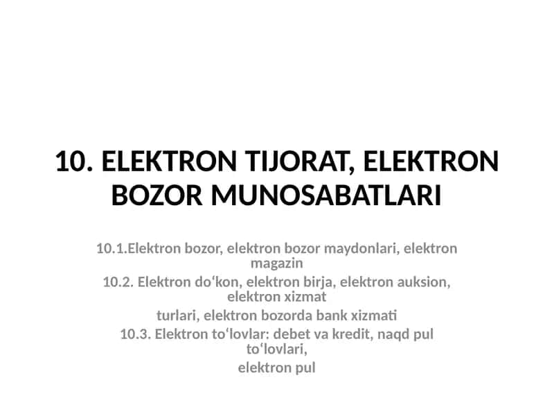 Elektron bozor 1