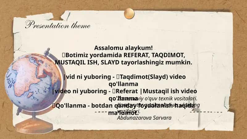 Zamonaviy o'quv texnik vositalari 1