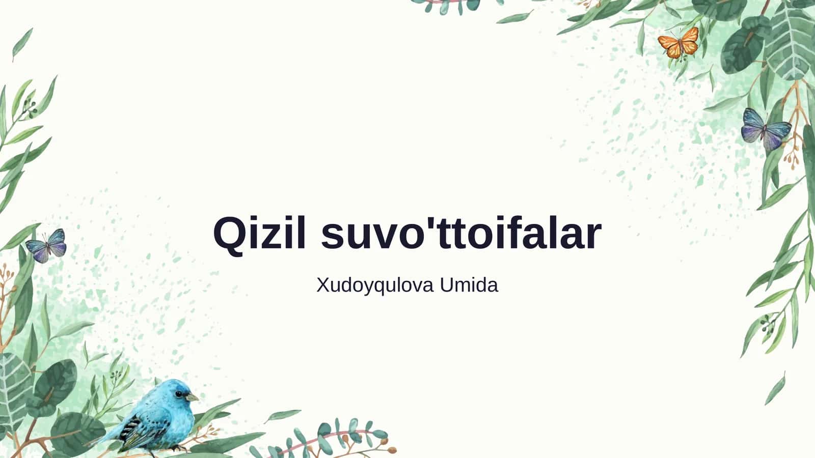 Qizil suvo'ttoifalar 1