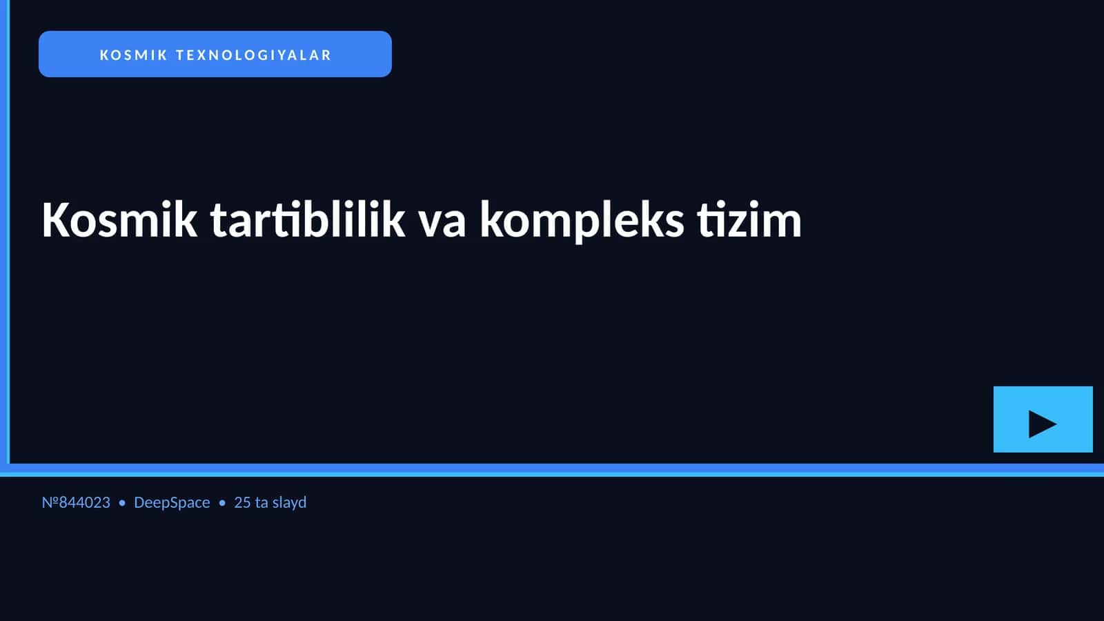 Kosmik texnologiyalar 1