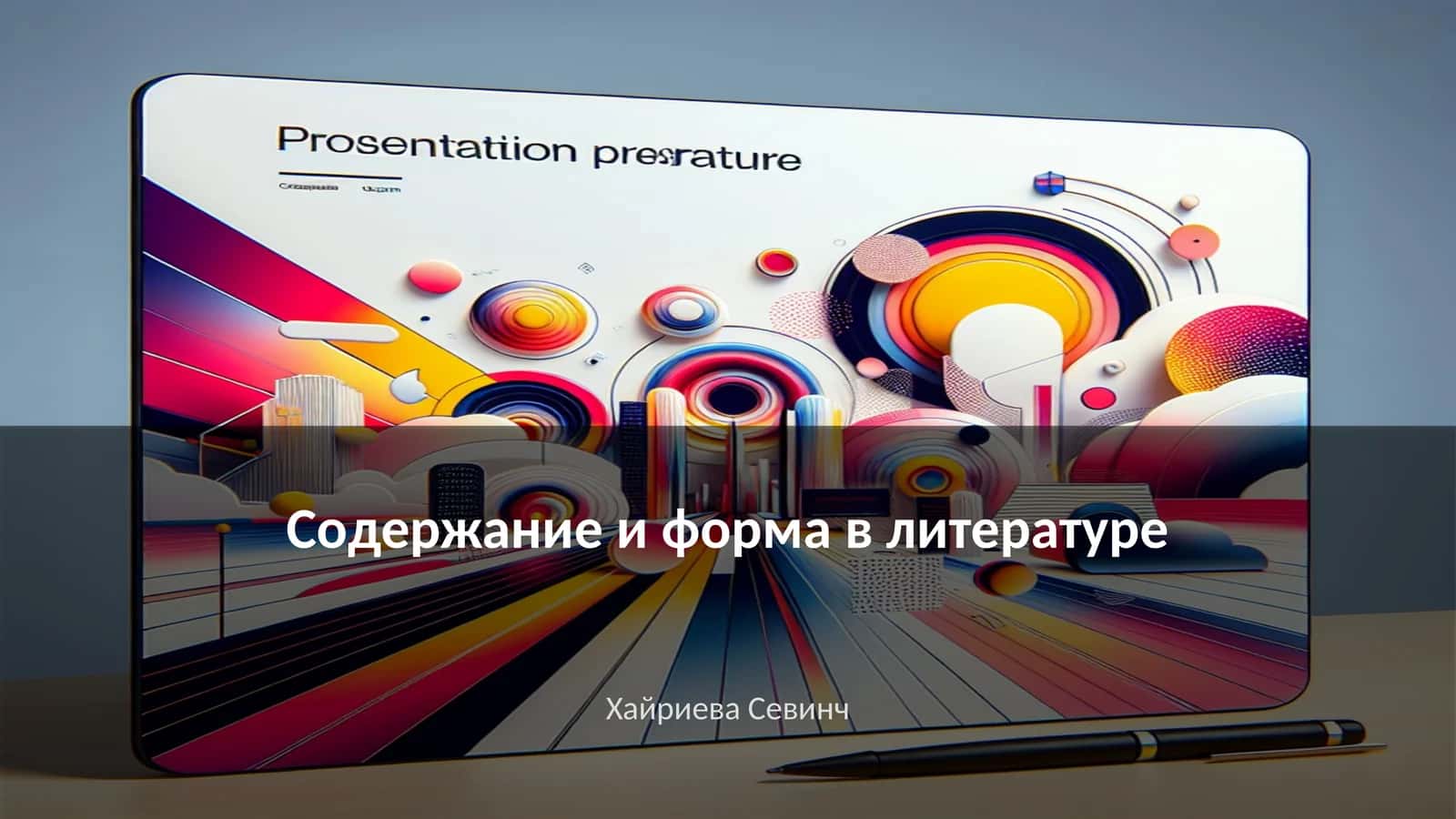 Содержание и форма в литературе 1