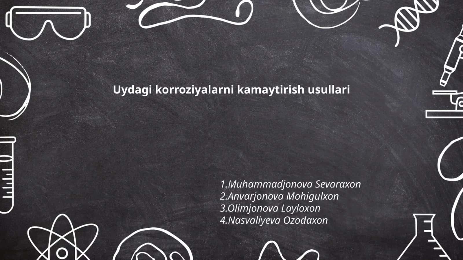 Uydagi korroziyalarni kamaytirish usullari 1