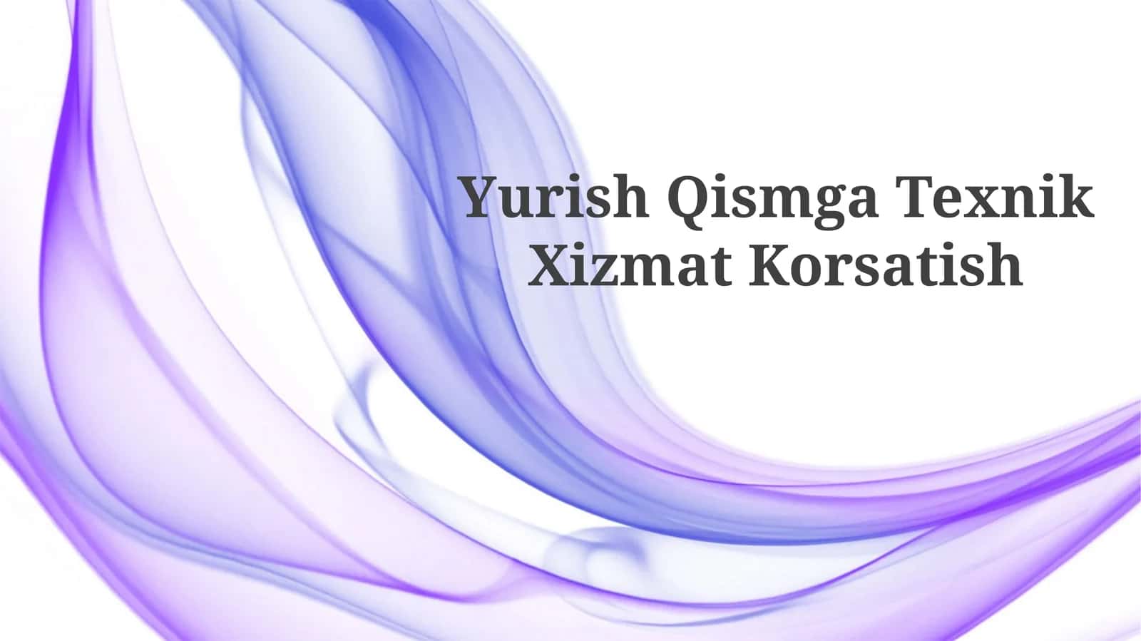 Yurish Qismga TexnikXizmatKorsatish 1
