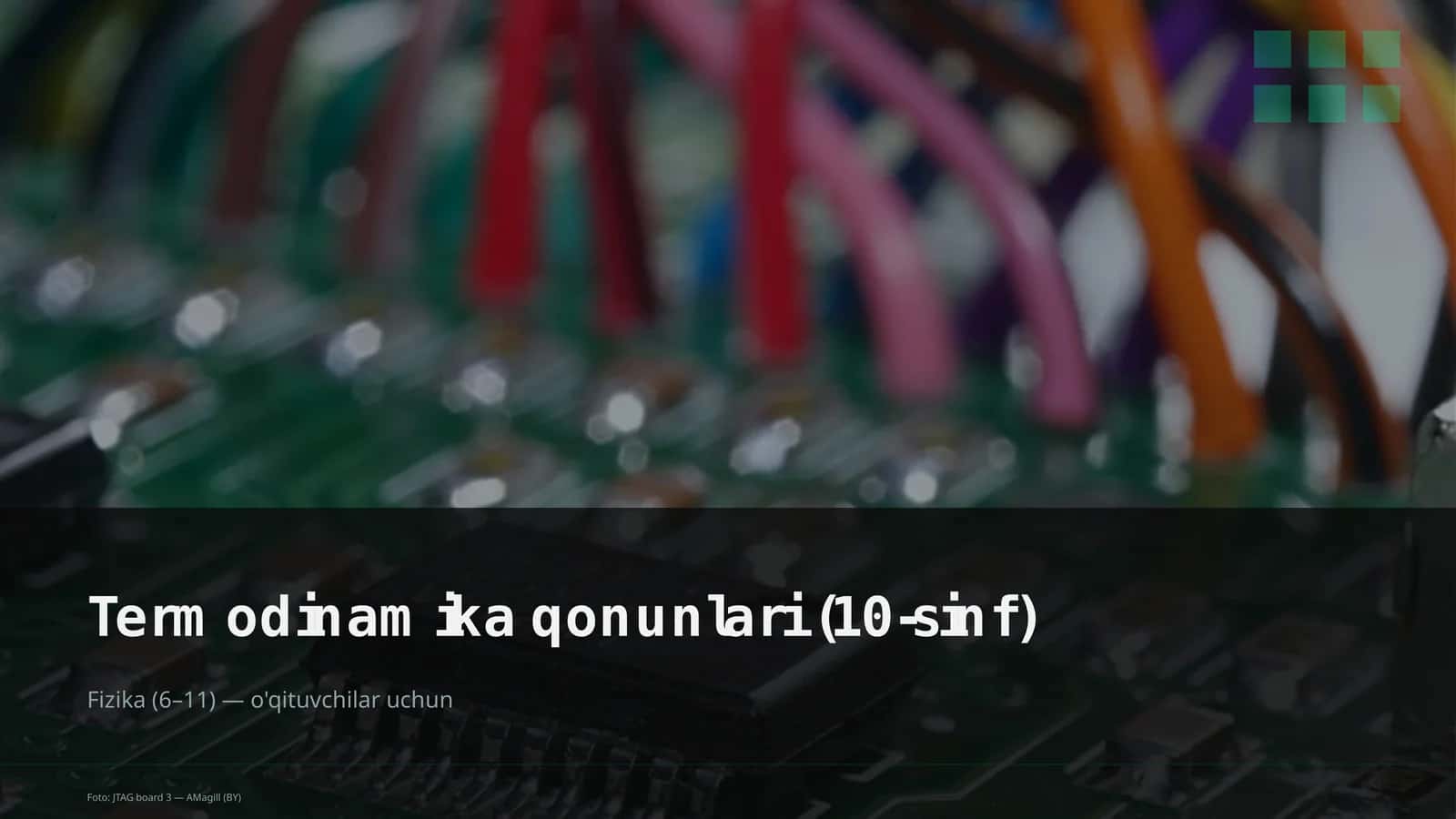 Termodinamika qonunlari (10-sinf) 1
