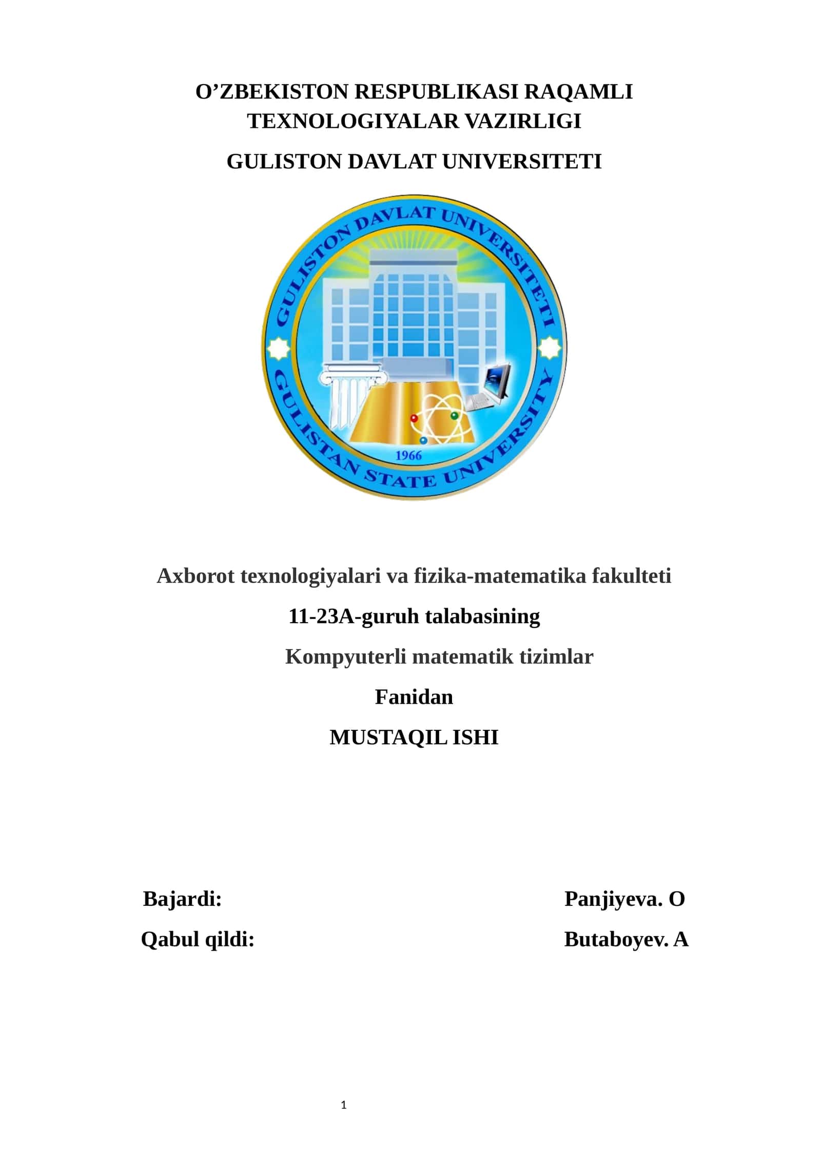 Tekislik va toʻgʻri chiziqqa oid masalalarni yechish 1