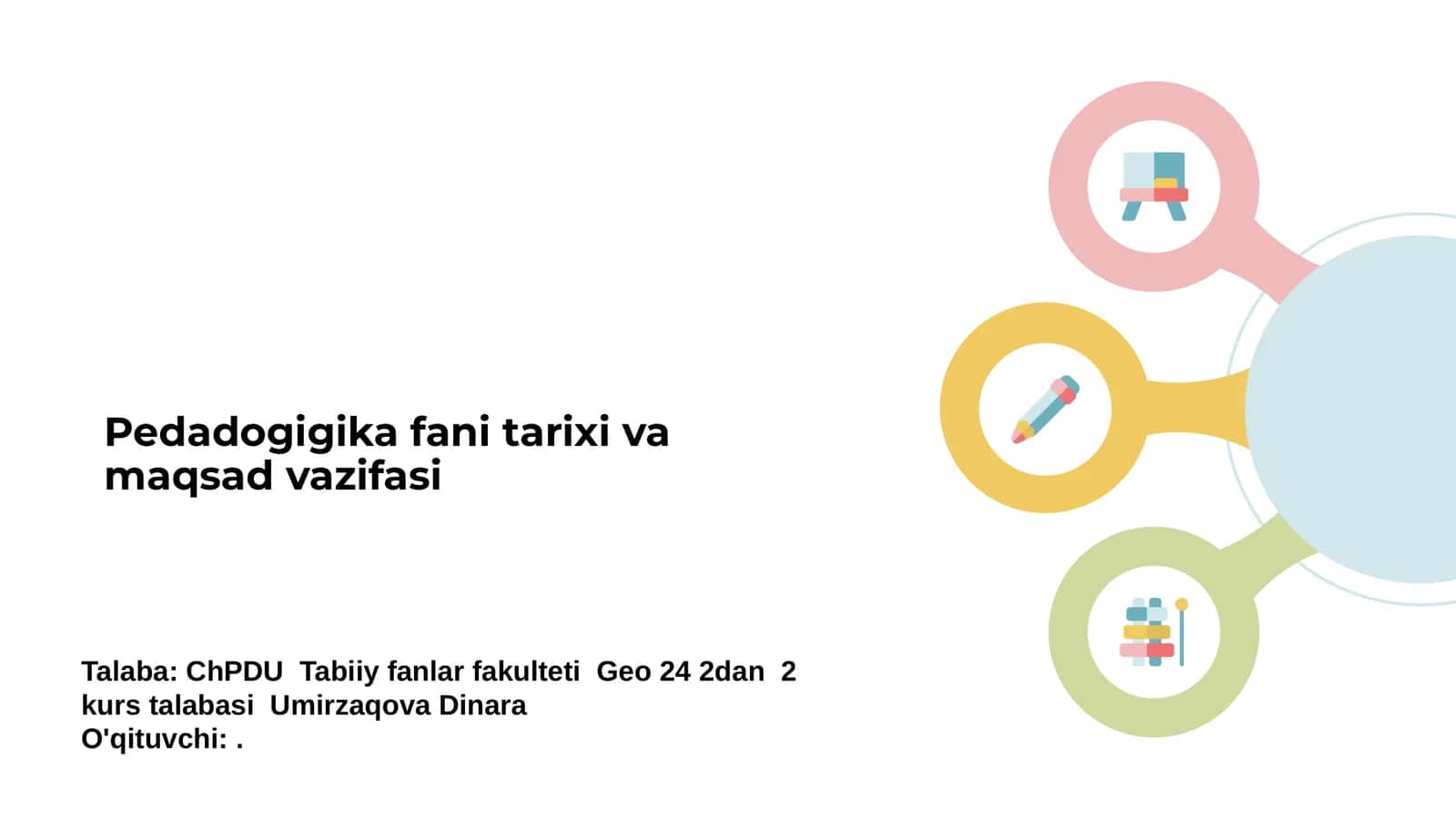 Pedagogika fani tarixi va maqsad vazifasi 1