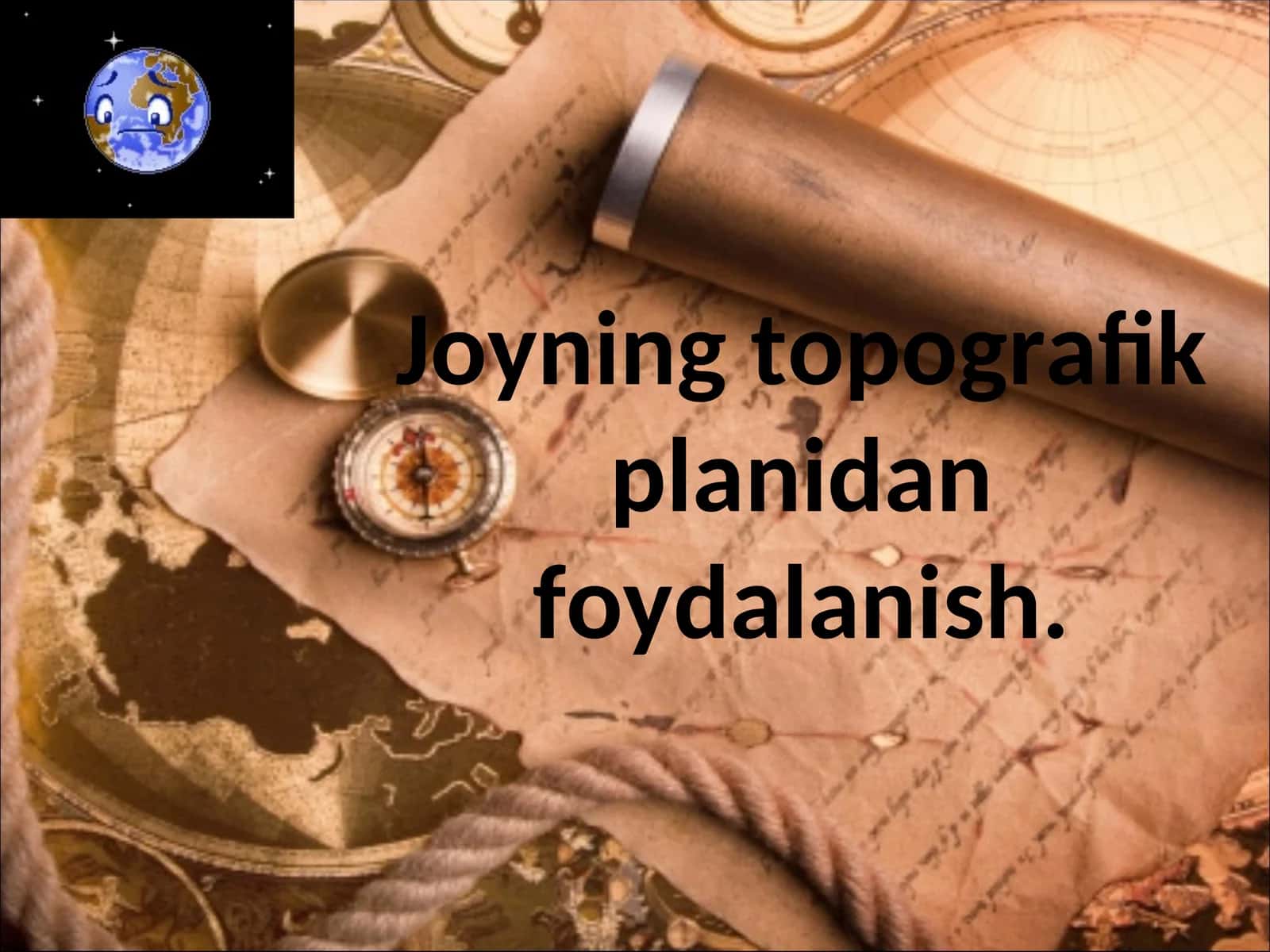 Joyning topografik planidan foydalanish 1