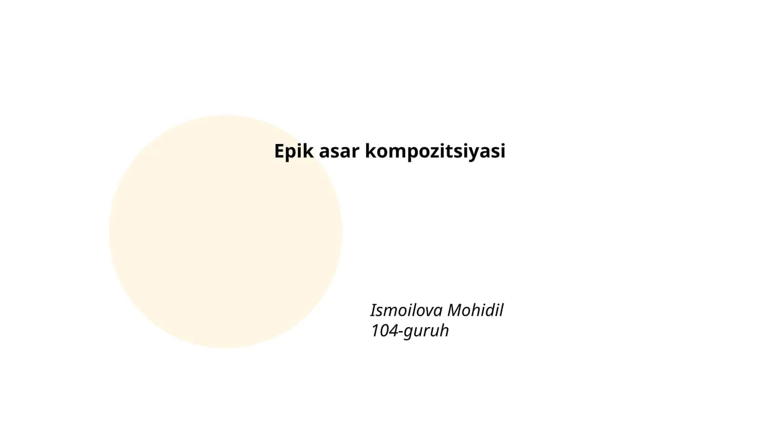 Epik asar kompozitsiyasi 1