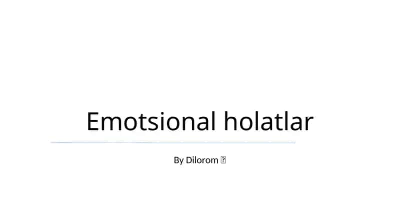Emotsional holatlar 1