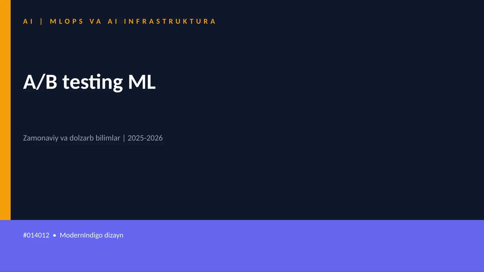 A/B testing ML 1