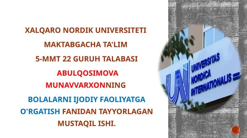 Maktabgacha ta'lim tashkilotlarida teatr turlari 1