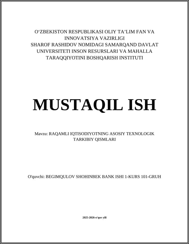 Raqamli infratuzilma va ma'lumotlar markazlari 1