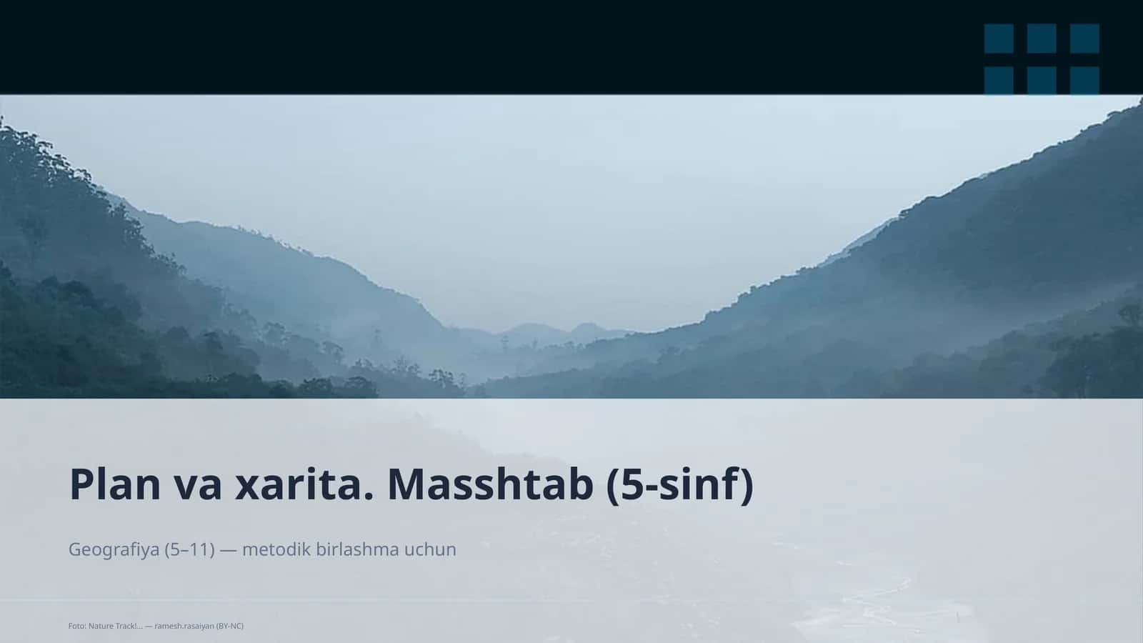 Plan va xarita. Masshtab (5-sinf) 1