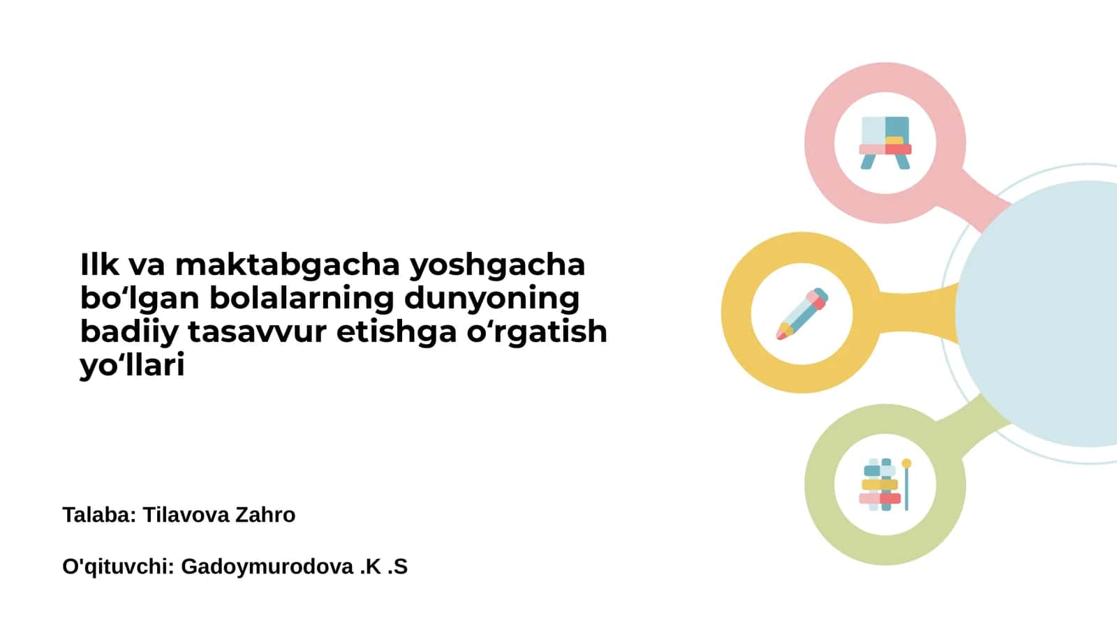 Bolalarning badiiy tasavvur etishga oʻrgatish yoʻllari 1