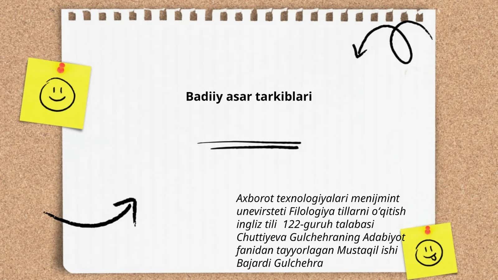 Badiiy asar tarkiblari 1