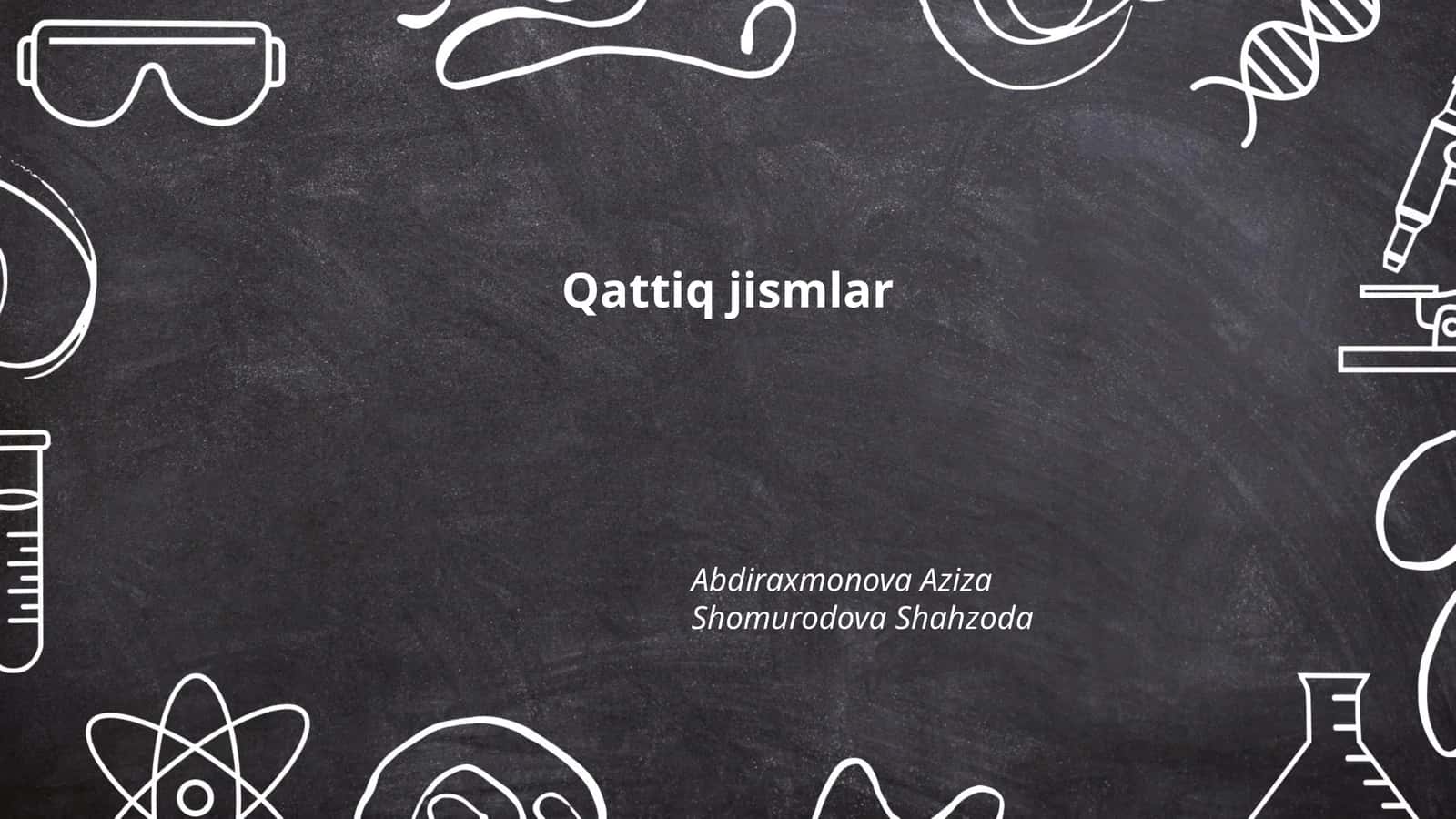 Qattiq jismlar 1