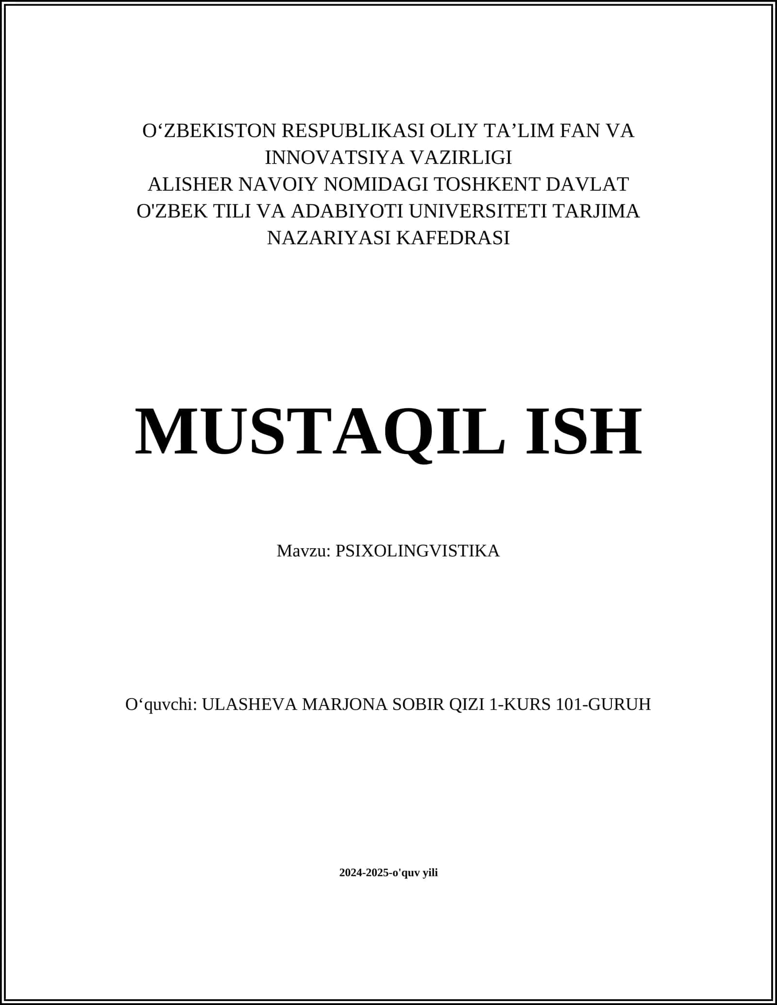 PSIXOLINGVISTIKA 1
