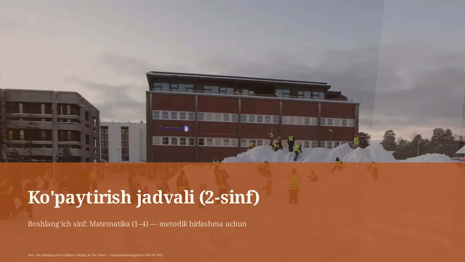 Ko'paytirish jadvali (2-sinf) 1