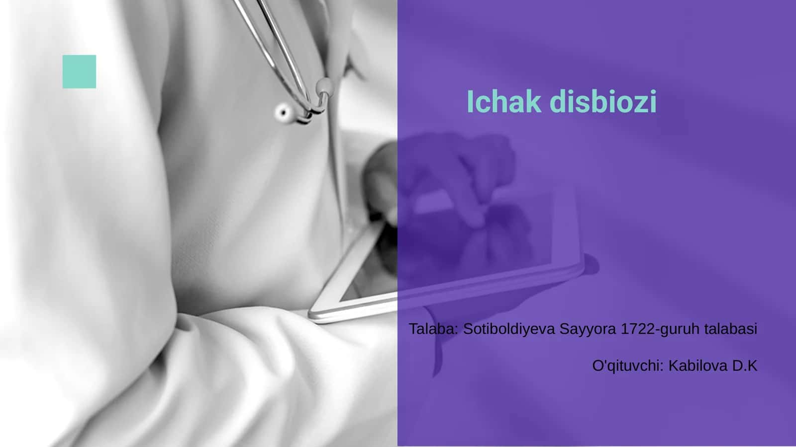 Ichak disbiozi 1