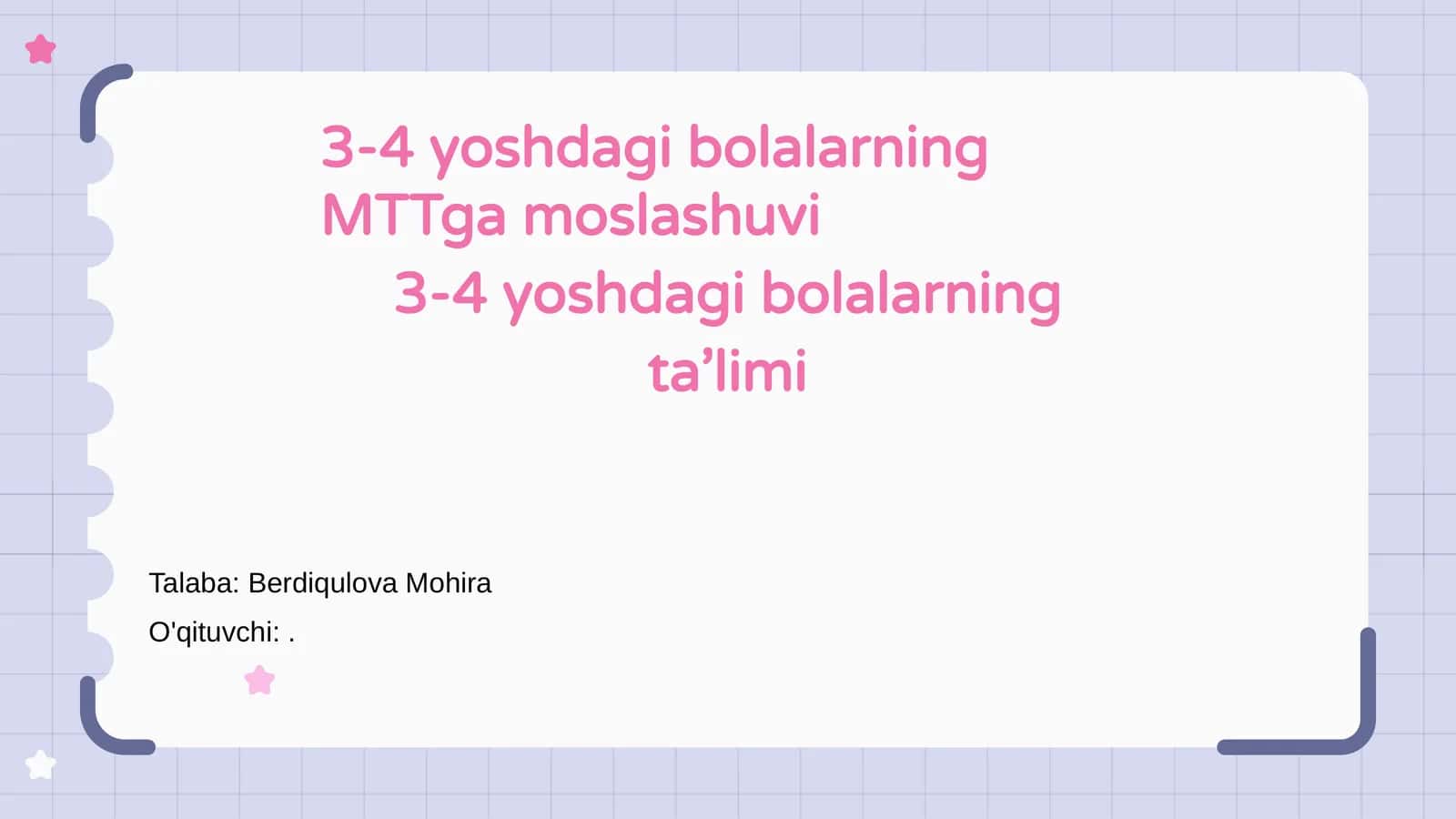 3-4 yoshdagi bolalarning MTTga moslashuvi 1