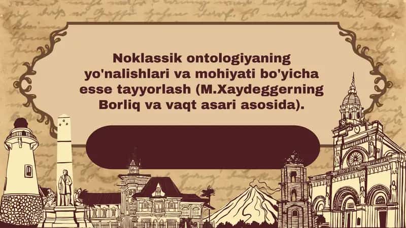 Xaydeggerning Borliq va Vaqt asari 1