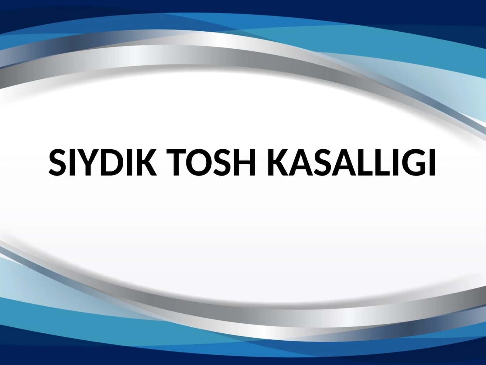 Siydik tosh kasalligi 1