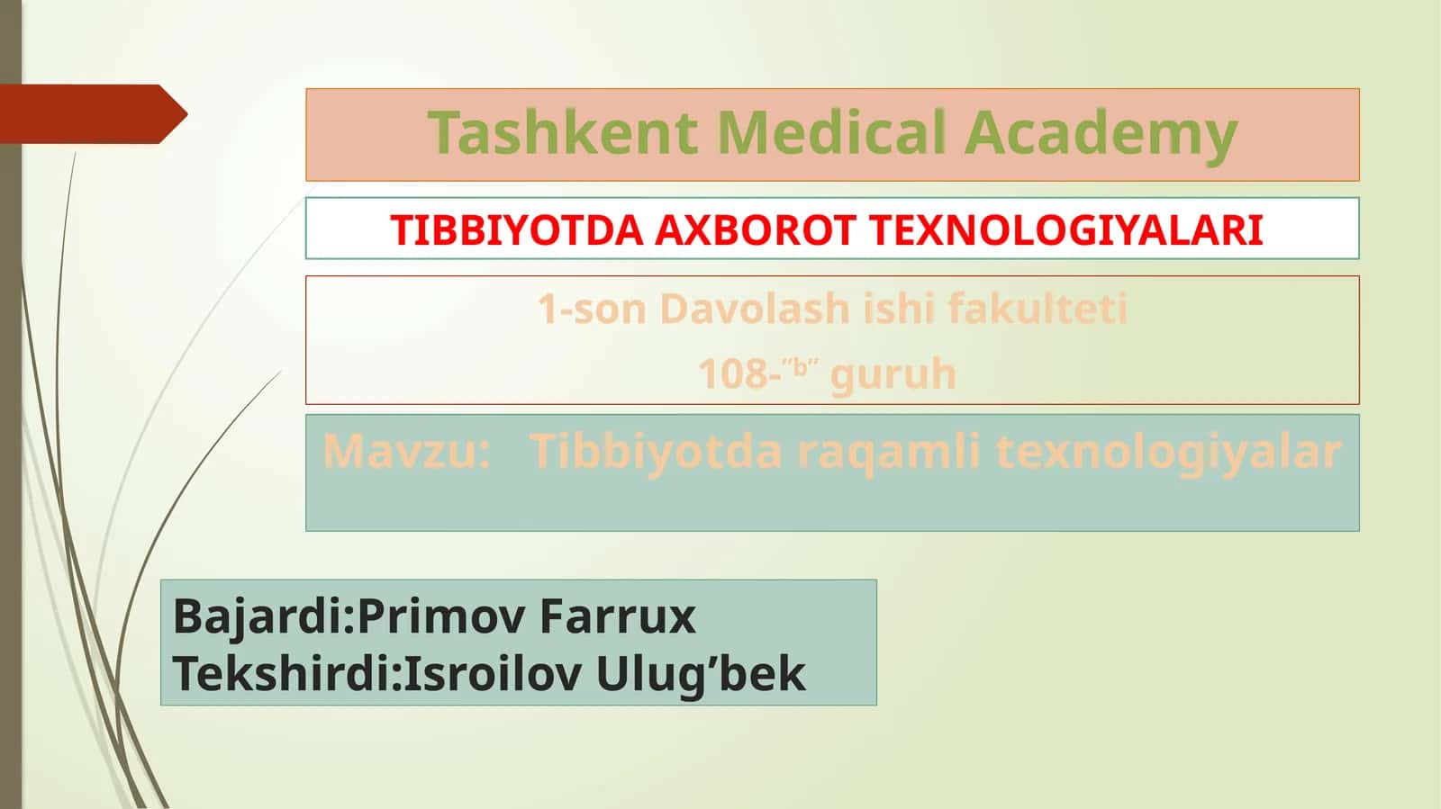 Tibbiyotda raqamli texnologiyalar 1