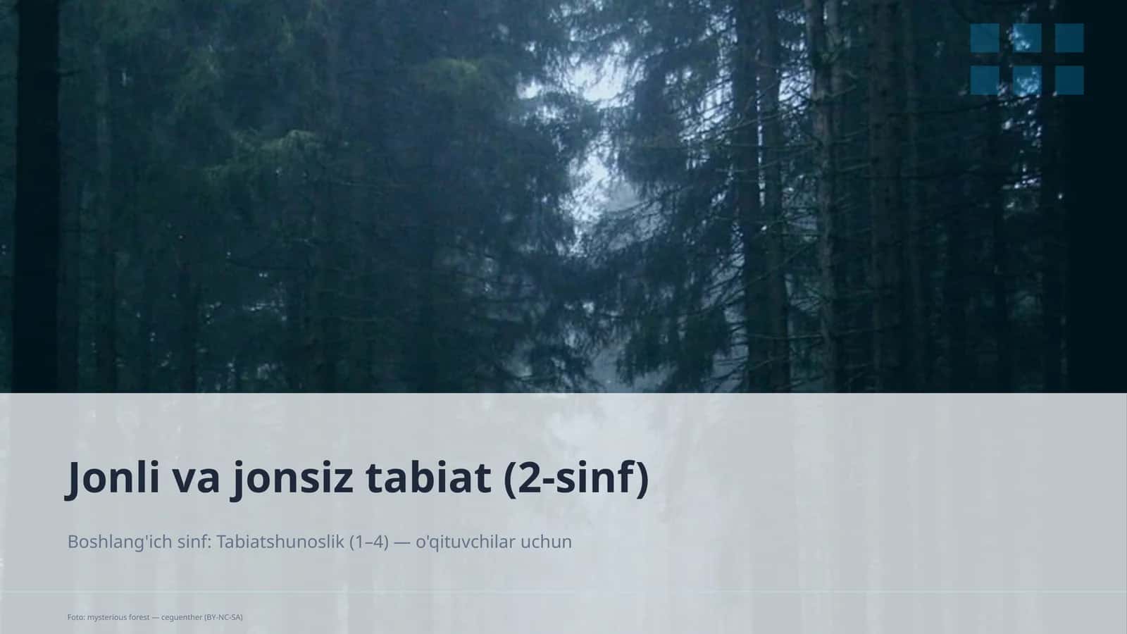 Jonli va jonsiz tabiat (2-sinf) 1