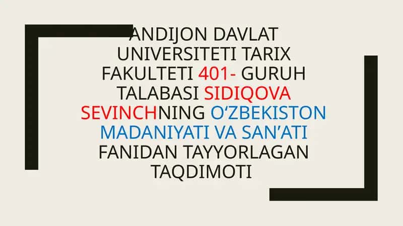 Mustaqillik Yillarida Kashtachilik San’ati Tarixi 1
