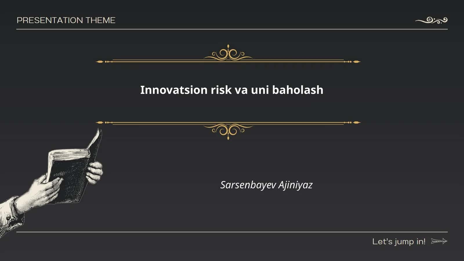 Innovatsion risk va uni baholash 1