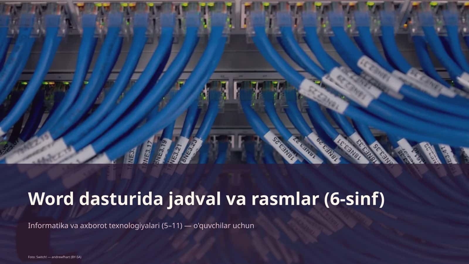 Word dasturida jadval va rasmlar (6-sinf) 1