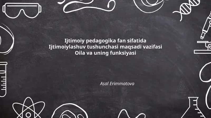 Ijtimoiy pedagogika fan sifatida 1