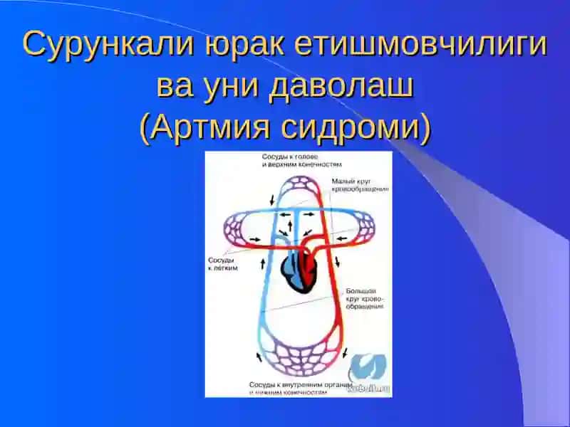 Юрак етишмовчилиги ва уни даволаш(Артмия сидроми)