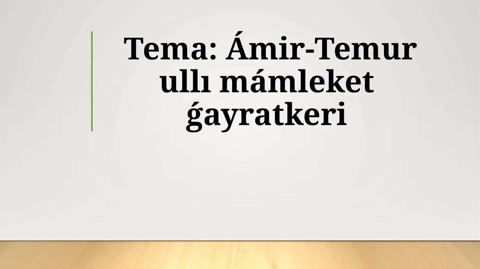 Ámir-Temurullımámleketǵayratkeri 1