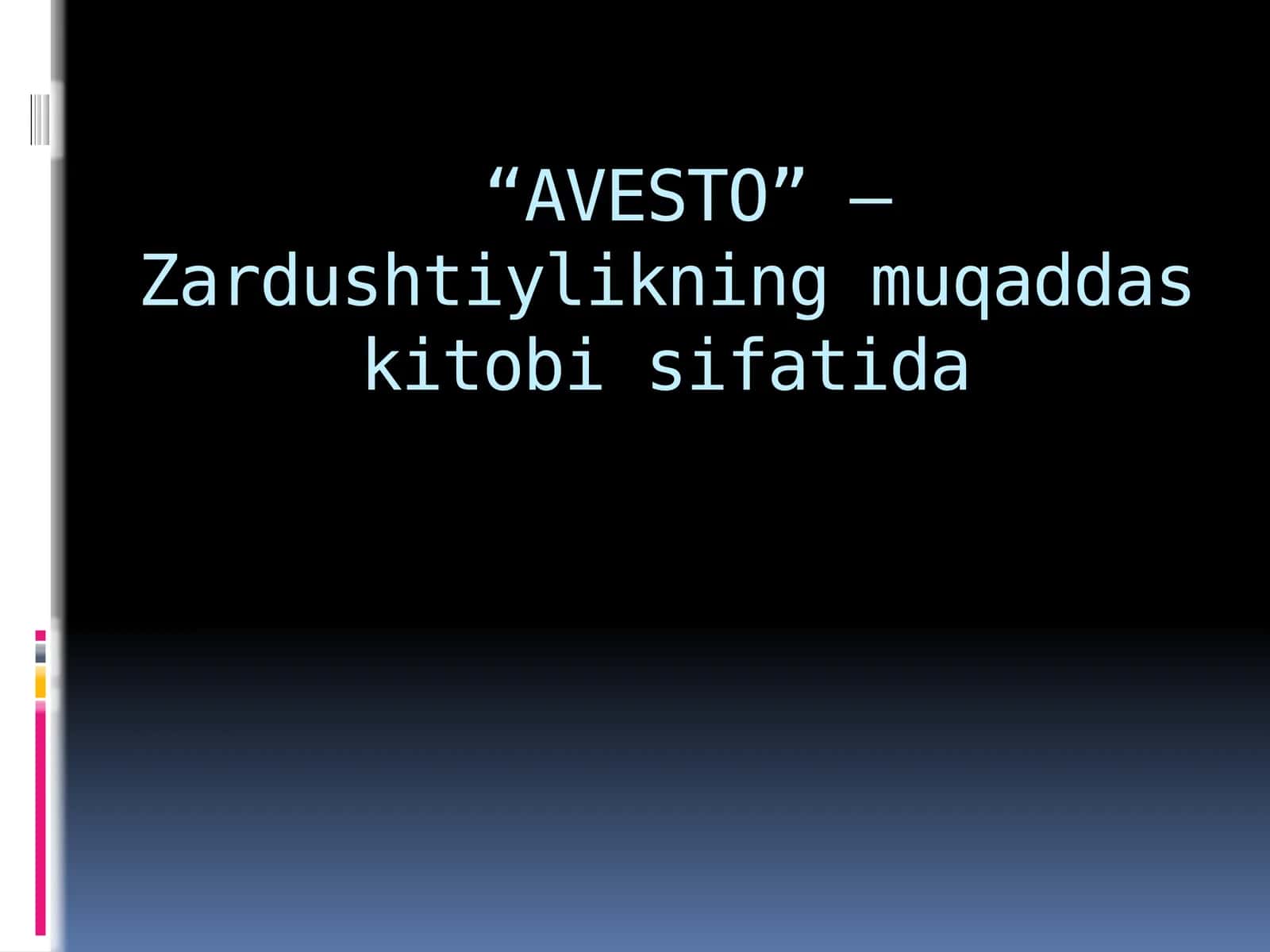 AVESTO 1